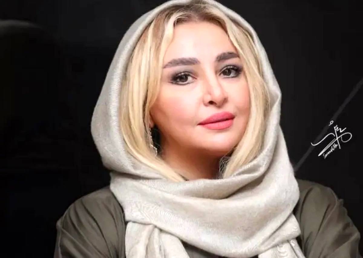 استایل متفاوت مه‌لقا باقری با لباس قرمز