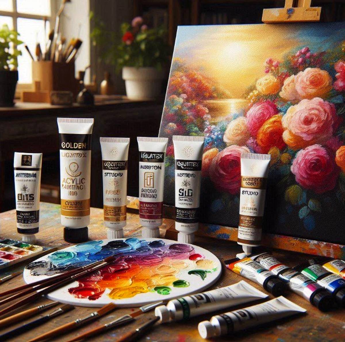 بهترین مارک رنگ اکریلیک برای بوم نقاشی کدام است؟ | مقایسه ۵ برند 