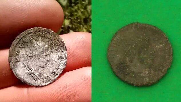 کشف سکه تاریخی با چهره امپراتور روم
